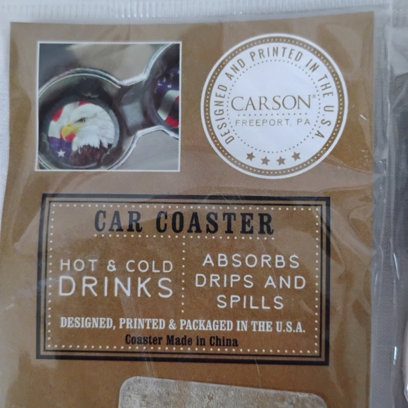 Woman Police Officer Coaster Set With Serve And Protect Car Cup Holders Coasters - Picture 8 of 9